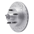 R1 1983-1997 Ford AEROSTAR Front Right Drilled & Slotted Silver Brake Rotor