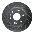 R1 09-20 Chevrolet TAHOE Front Left Drilled & Slotted Silver Brake Rotor