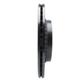 R1 10-17 Volvo XC60 Rear Right Drilled & Slotted Black Brake Rotor