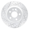 DFC 92-99 Mercedes-Benz Cl600 Rear Left Drilled & Slotted Geoperformance Rotor