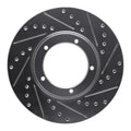 R1 84-89 Porsche 911 Front Right Drilled & Slotted Silver Brake Rotor