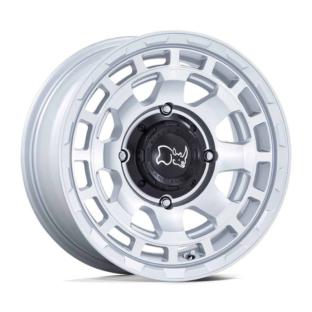 Wheel Pros Black Rhino Hard Alloys - UTV CHAMBER UTV 14X7 4X110 86 10 H-SLV MCH BU002SD14704010