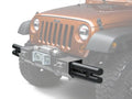 ~(18.6 lbs. 10X1X1)~ XHD Bumper Tubular End Kit Front Black 07-18 Wrangler JK JKU