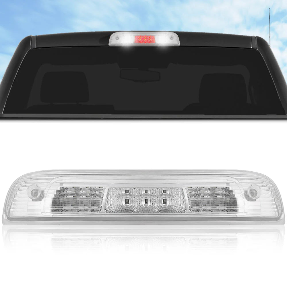 ~(2 lbs. 17X6X4)~ GMC and Chevy 14-18 Sierra and Silverado 1500 (3rd GEN) and 14-19 2500/3500 - Red LED 3rd Brake Light Kit w/ White LED C