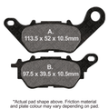 EBC 16-23 Yamaha MT-03 MT ABS Rear GPFAX Sintered HH Race Brake Pads