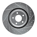DFC 07-10 Chevrolet Cobalt Front Left Drilled & Slotted Silver Brake Rotor
