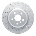 R1 17-26 BMW X4 Left Rear Drilled & Slotted Geoperformance Rotor