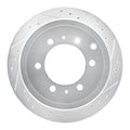 DFC 93-97 Lexus LX450 Rear Right Drilled & Slotted Silver Brake Rotor