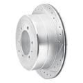 DFC 93-97 Lexus LX450 Rear Right Drilled & Slotted Silver Brake Rotor