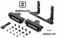 Zroadz Rear Bumper LED Bracket Black Mild Steel Bolt-on no drilling required to mount (2) 6 Inch Single ZROADZ or similar style Single Row Straight Light Bar Swivel Adjustment 8 Inch light bracket opening Z384621