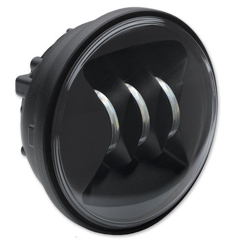 6045 MODEL 12V SAE/ECE RIGHT HAND TRAFFIC LED FOG LIGHT W/BLACK INNER BEZEL