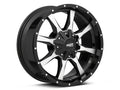 MO970 17x8 5x114.30/5x127.00 GLOSS BLACK W/ MACHINED FACE (40 mm)
