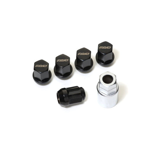 Rays 17 HEX L31 Lock and Nut Set 12 X 1.50- Black