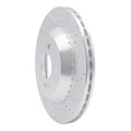 R1 15-21 Mercedes-Benz S450 Rear Right Drilled & Slotted Silver Brake Rotor