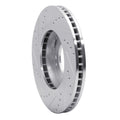 DFC 03-06 Kia Sorento Front Right Drilled & Slotted Silver Brake Rotor