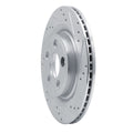 DFC 06-08 Jaguar S-Type Rear Right Drilled & Slotted Silver Brake Rotor