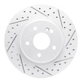 R1 98-09 Chrysler Crossfire Rear Right Drilled & Slotted Geoperformance Rotor