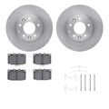R1 Concepts Brake Rotor- Blank with Optimum Oe Pads Hdw Fits Mazda RX-7