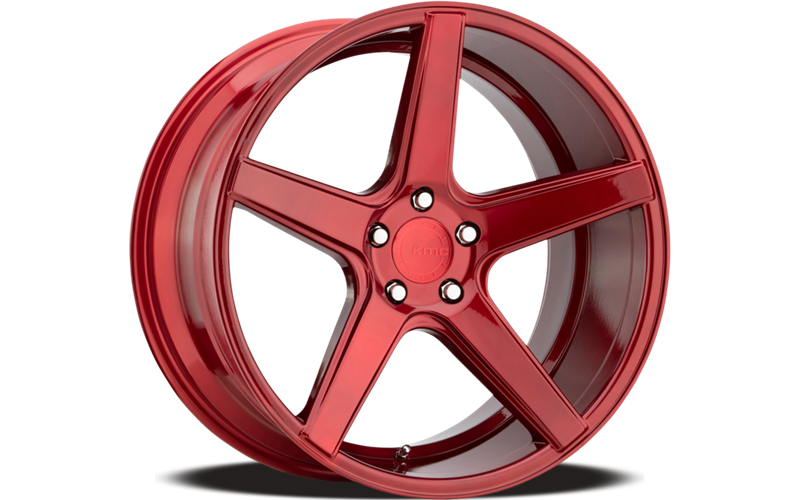 KM685 DISTRICT BRIGHT SILVER WITH MACHINED FACE 20 X 8.5 5X120 5.85 b/s 28 o/s