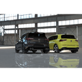 Rally Armor 22-25 VW MK8 Golf GTI/R Black UR Mud Flap w/Green Logo