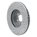 DFC 11-19 BMW 640I xDrive CONVERTIBLE Front Right Drilled & Slotted Silver Brake Rotor