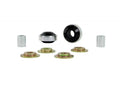 Control arm - lower inner rear bushing 2 Shell Bushings 2 Tubes 4 Washers Install Guide Grease