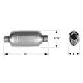 Catalytic Converter Universal 225 Series-2.25 Inch Inlet/Outlet-49 State Cat. Univ 225 Srs. E.D. 2.25In Flowmaster