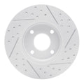 DFC 14-23 Ford Transit Courier (Mexico) Front Left Drilled & Slotted Geoperformance Rotor