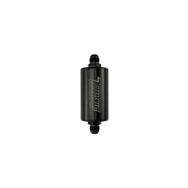 Turbosmart 10um 8AN Inline Fuel Filter - Black
