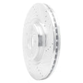 DFC 12-20 Audi S5 Front Right Drilled & Slotted Silver Brake Rotor