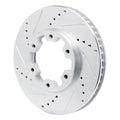 DFC 02-24 Nissan Urvan (Mexico) Front Left Drilled & Slotted Silver Brake Rotor