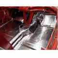 FLOOR PAN CUSTOM INSULATION KIT POLYMER BLACK BACKING SILVER