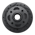 R1 84-85 Mazda RX-7 Front Left Drilled & Slotted Black Brake Rotor