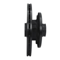 R1 84-85 Mazda RX-7 Front Left Drilled & Slotted Black Brake Rotor