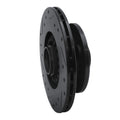 R1 84-85 Mazda RX-7 Front Right Drilled & Slotted Black Brake Rotor
