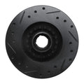 R1 84-85 Mazda RX-7 Front Right Drilled & Slotted Black Brake Rotor