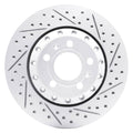DFC 04-10 Audi A8 Rear Right Drilled & Slotted Geoperformance Rotor