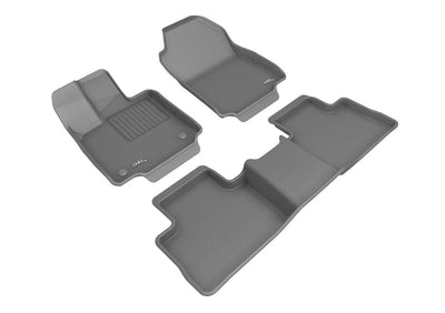 3D MAXpider 2019-2020 Toyota RAV4 Gasoline Kagu 1st & 2nd Row Floormats - Gray