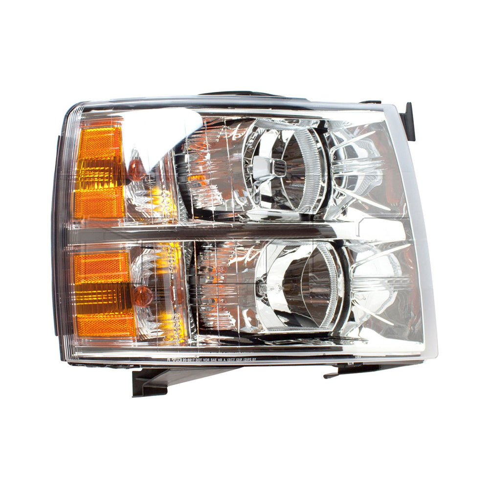 CAPA RH HEADLAMP ASSY COMPOSITE CHEVROLET SILVERADO 1500/2500/3500 HD 20072014