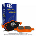 EBC 13-19 Ford Fiesta ST 1.6L Turbo Orangestuff Front Brake Pads