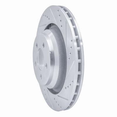 DFC 05-23 Chrysler 300 Rear Right Drilled & Slotted Silver Brake Rotor