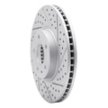 R1 13-20 Ford Special Service Police Sedan Front Right Drilled & Slotted Geo-Carbon Rotor