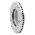 R1 13-20 Ford Special Service Police Sedan Front Right Drilled & Slotted Geo-Carbon Rotor