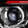 PROJECTOR HEADLIGHTS WITH LED- RIGHT-BLACK