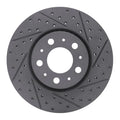 R1 99-09 Volvo S60 Front Right Drilled & Slotted Geoperformance Rotor