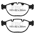 EBC 02-04 BMW X5 4.6 Greenstuff Front Brake Pads