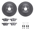 R1 Concepts E- Line Series Brake Rotor with Ceramic Brake Pads Hdw Fits Ford Escape