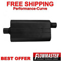50 Series Delta Flow Chambered Muffler 50 Delta Flow Stainless Steel 2.25 Center In 2.25 Offset Out Moderate Sound Flowmaster
