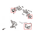 7011 AE86 Engine Mount 3 pcs Hard Rubber 5 LBs MSRP $170