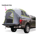 NAPIER BACKROADZ TRUCK TENT: COMPACT SHORT BED 5FT5.2FT BED GREY/GREEN
